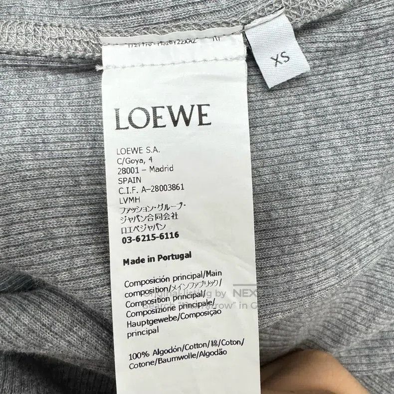 Loewe Loewe Grey Embroidered Logo Long Sleeve Size XS / US 0-2 / IT 36-38 - 5 Thumbnail