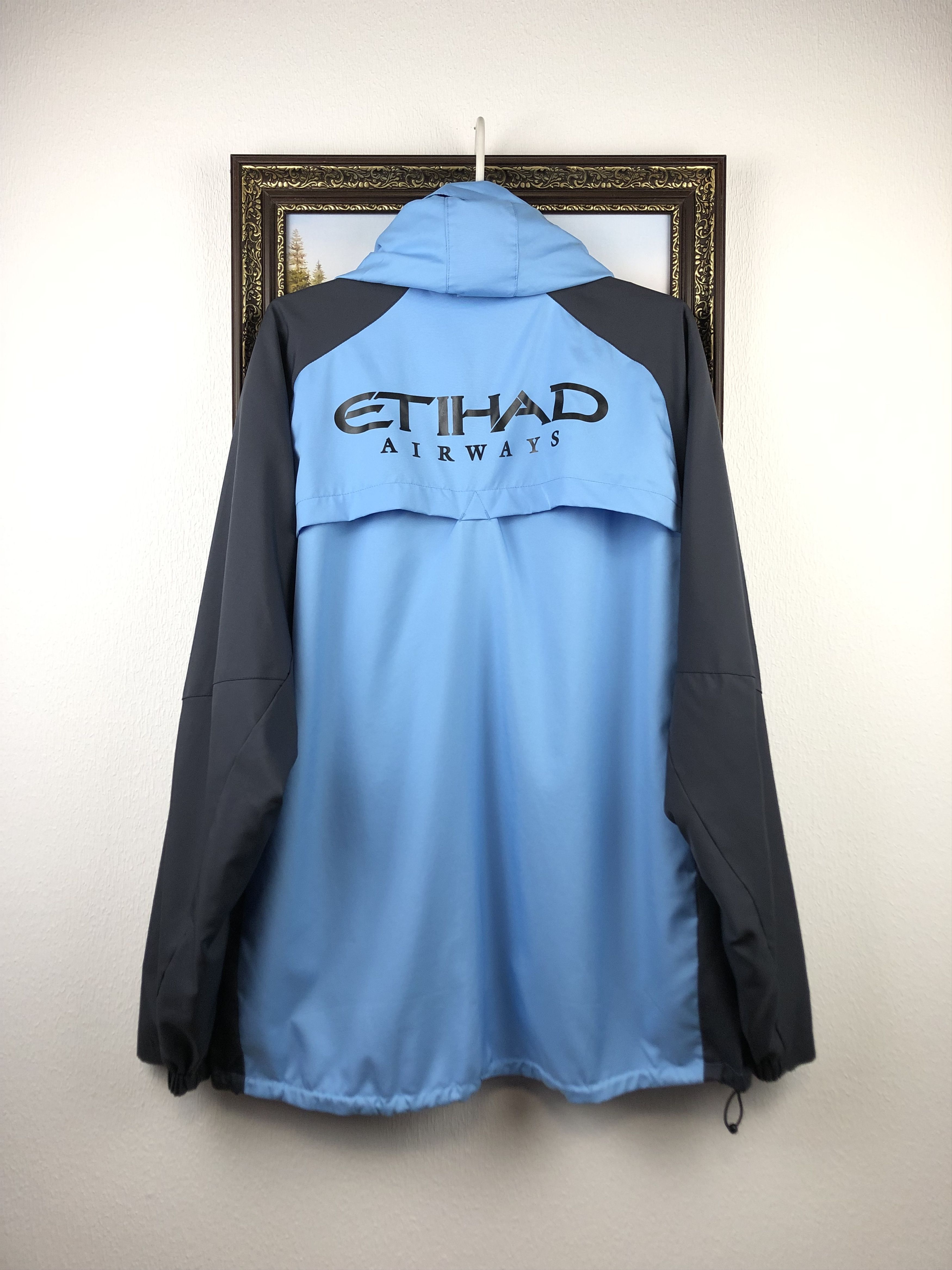 Nike Vintage Manchester City Football Jacket Windbreaker Blue Size US XL / EU 56 / 4 - 13 Thumbnail