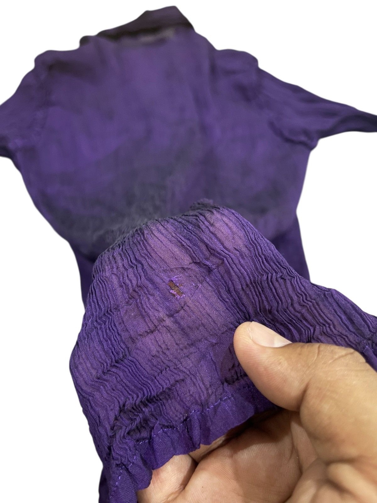 Issey Miyake ISSEY MIYAKE PLEATED DIAMOND CUT SHIRT MIO1FJ521 Size S / US 4 / IT 40 - 13 Thumbnail