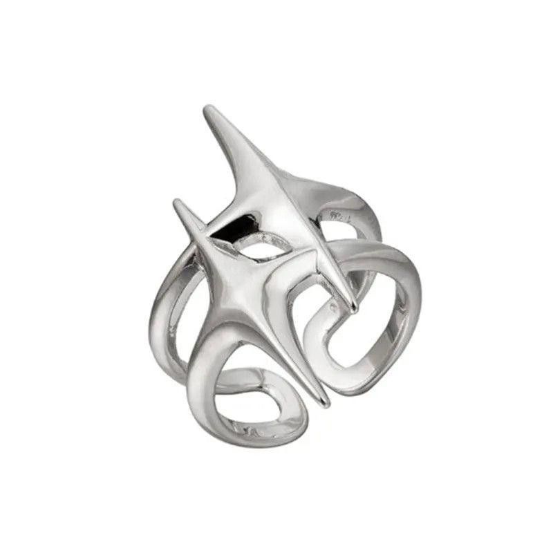 Jewelry Resizeable Abstract Star Ring Punk Art Psychedelic Size ONE SIZE - 3 Thumbnail