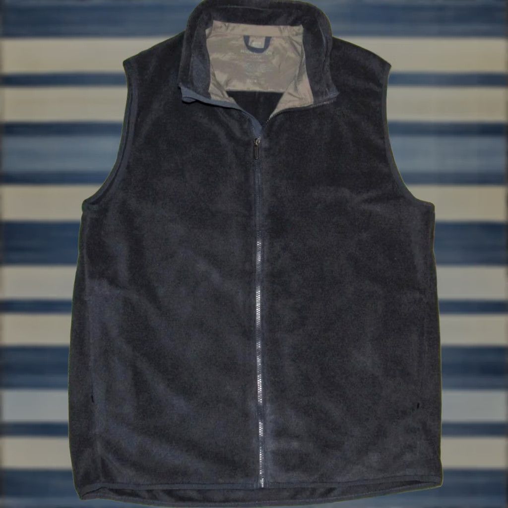 Vintage MACK WELDON Blue Full Zip Fleece Vest XL Mens Size US XL / EU 56 / 4 - 1 Thumbnail