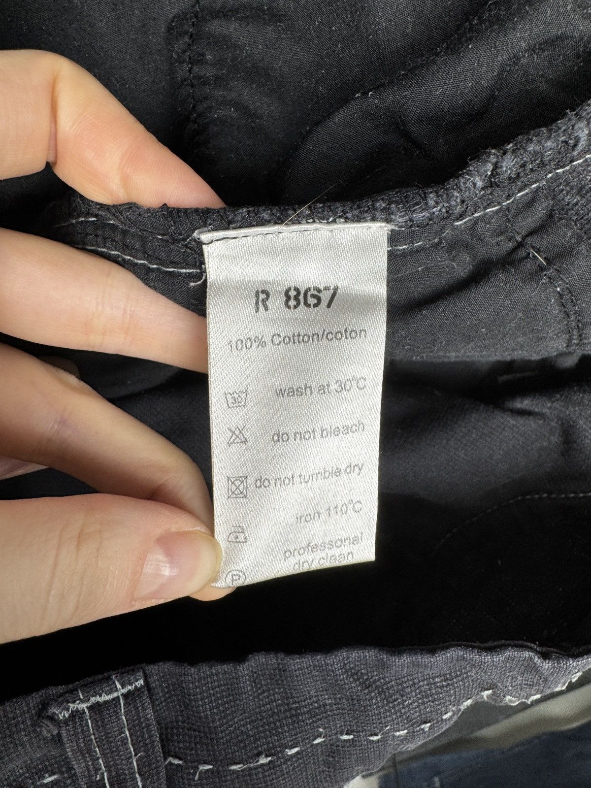 If Six Was Nine R867 y2k Avant Garde bondage style assymetrical pants cargo Size 32" / US 10 / IT 46 - 16 Thumbnail