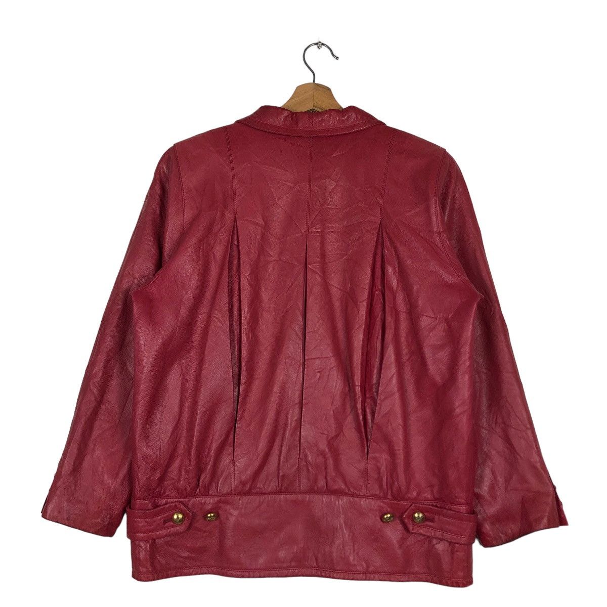 Japanese Brand 🔥Vintage Chore Genuine Leather Jacket Japan Double Breast Size US M / EU 48-50 / 2 - 8 Thumbnail