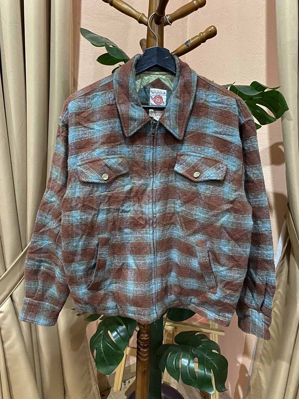 Other Vintage “PS Let’s Get Together” Quilted Plaid Jacket Size US M / EU 48-50 / 2 - 1 Thumbnail