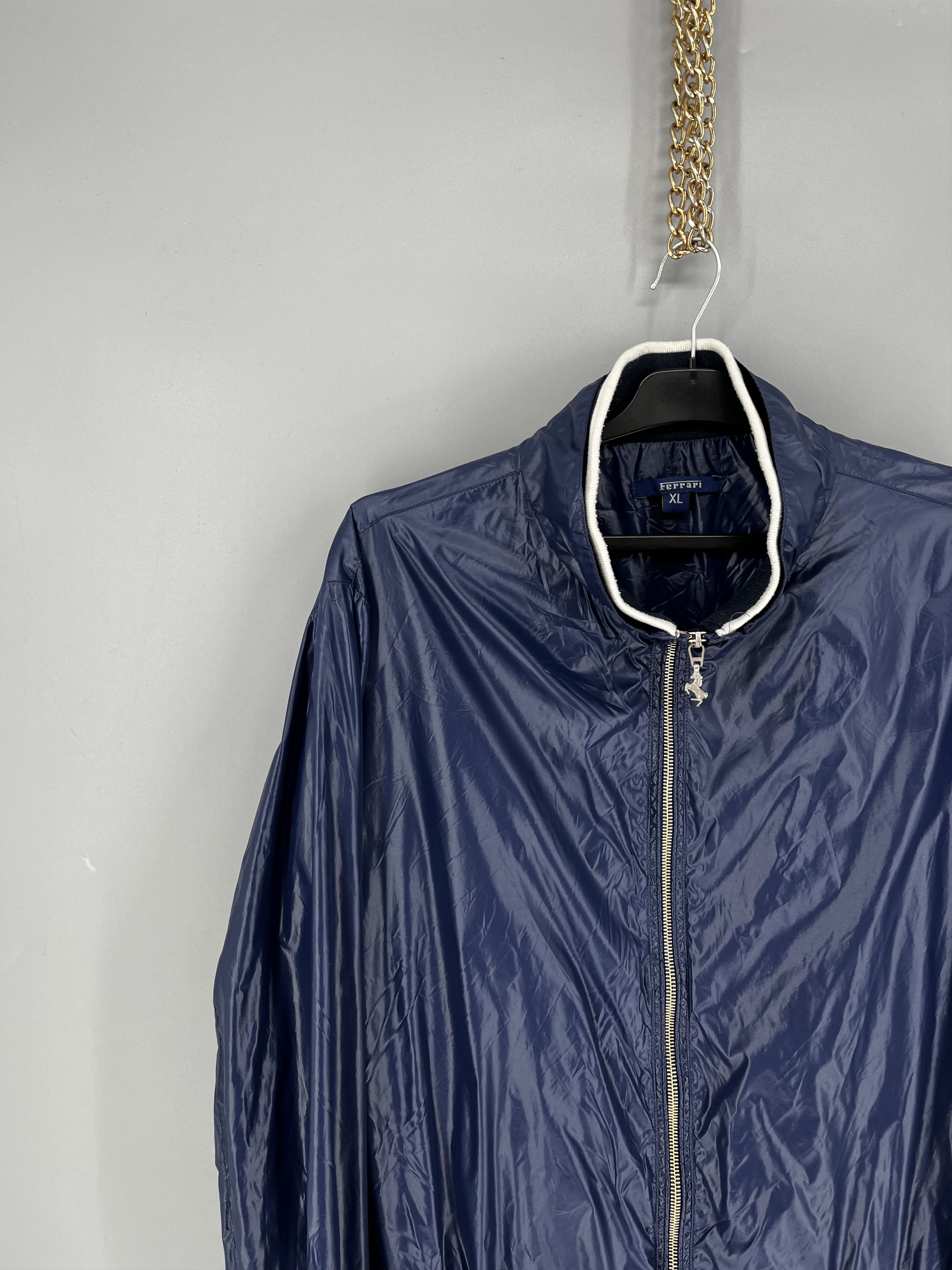 Ferrari Vintage 90s Ferrari Windbreaker Jacket Navy Blue Size XL Size US XL / EU 56 / 4 - 5 Thumbnail