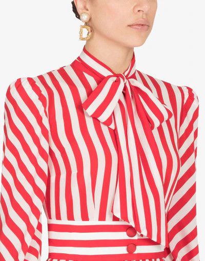 Dolce & Gabbana o1y0825 Midi Dress in Red/White Size S / US 4 / IT 40 - 2 Thumbnail