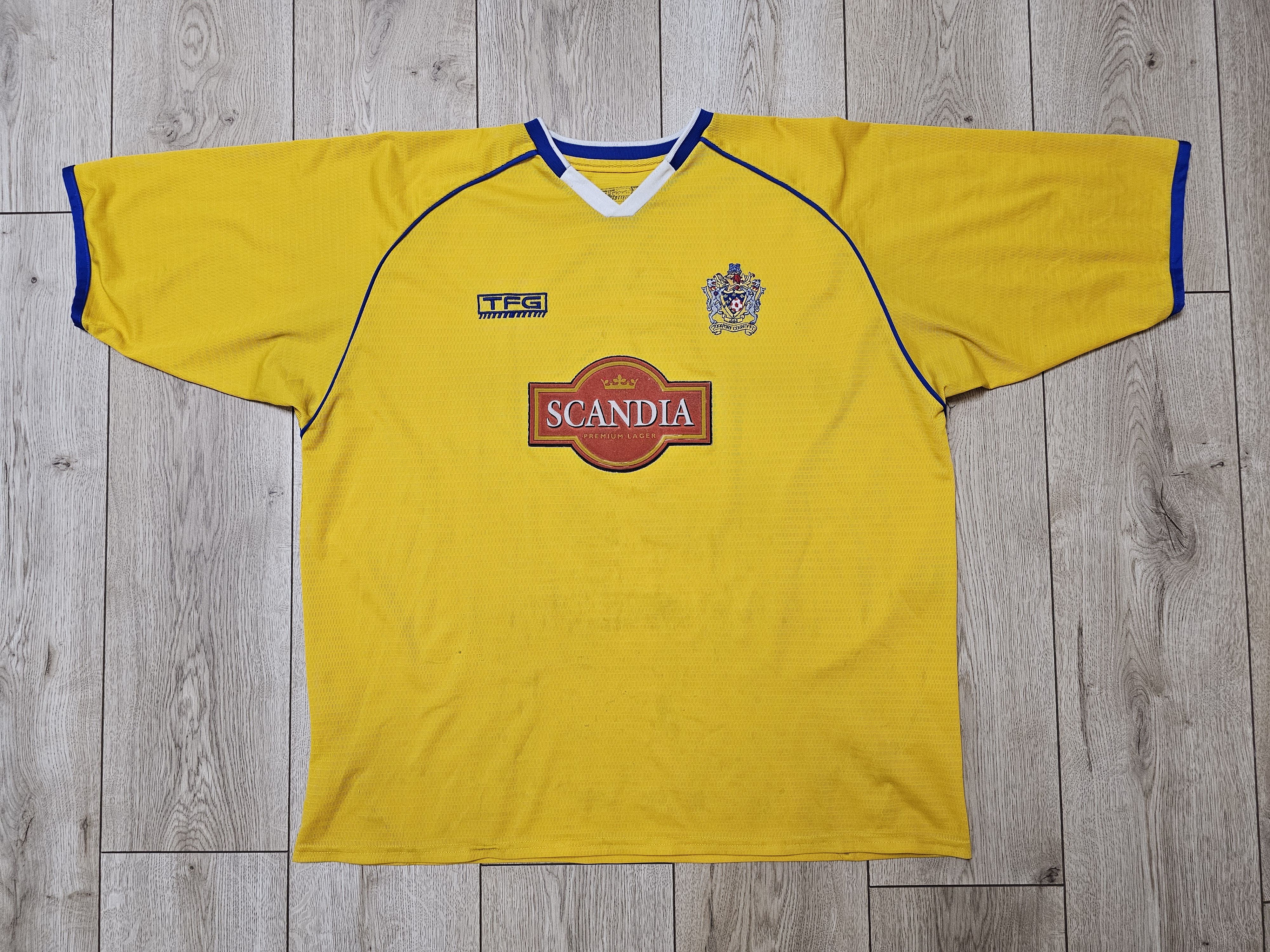 Vintage STOCKPORT COUNTY 2003 2004 AWAY FOOTBALL SHIRT SOCCER JERSEY Size US XXL / EU 58 / 5 - 1 Thumbnail