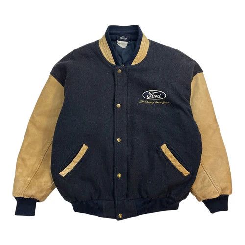 Vintage Ford Varisty Jacket Navy/Tan