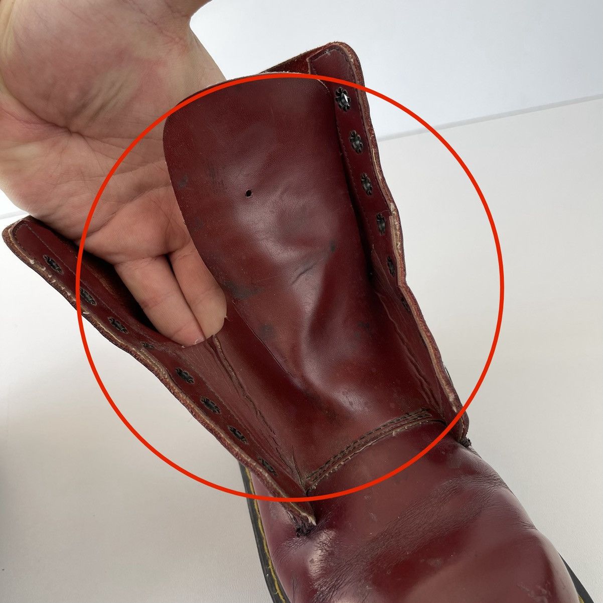 Dr. Martens Dr.Martens 1460 80’s Vintage Boots Cherry Red Made England Size US 6.5 / IT 36.5 - 13 Thumbnail
