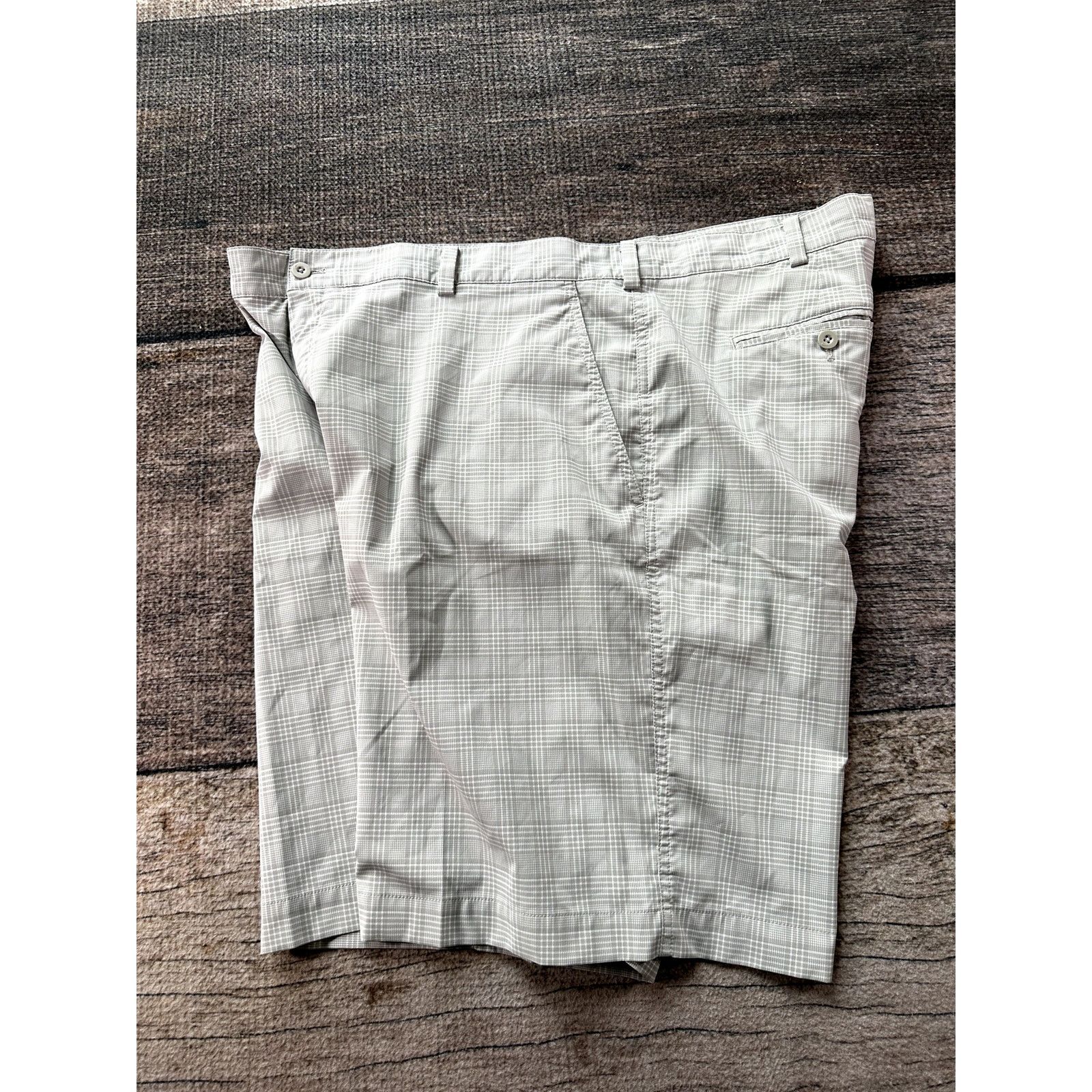 Nike Nike Golf Men's Plaid Grey White Shorts Dri-Fit SZ 42 Drifit Size US 42 / EU 58 - 3 Thumbnail