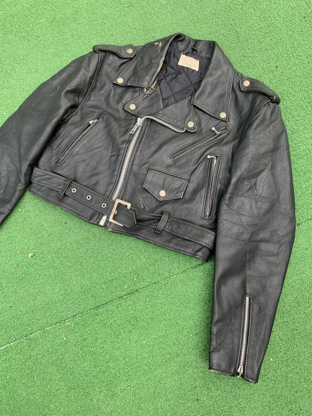 Genuine Leather VINTAGE TRUE DOUBLE COLLAR LEATHER JACKET Size US M / EU 48-50 / 2 - 3 Thumbnail