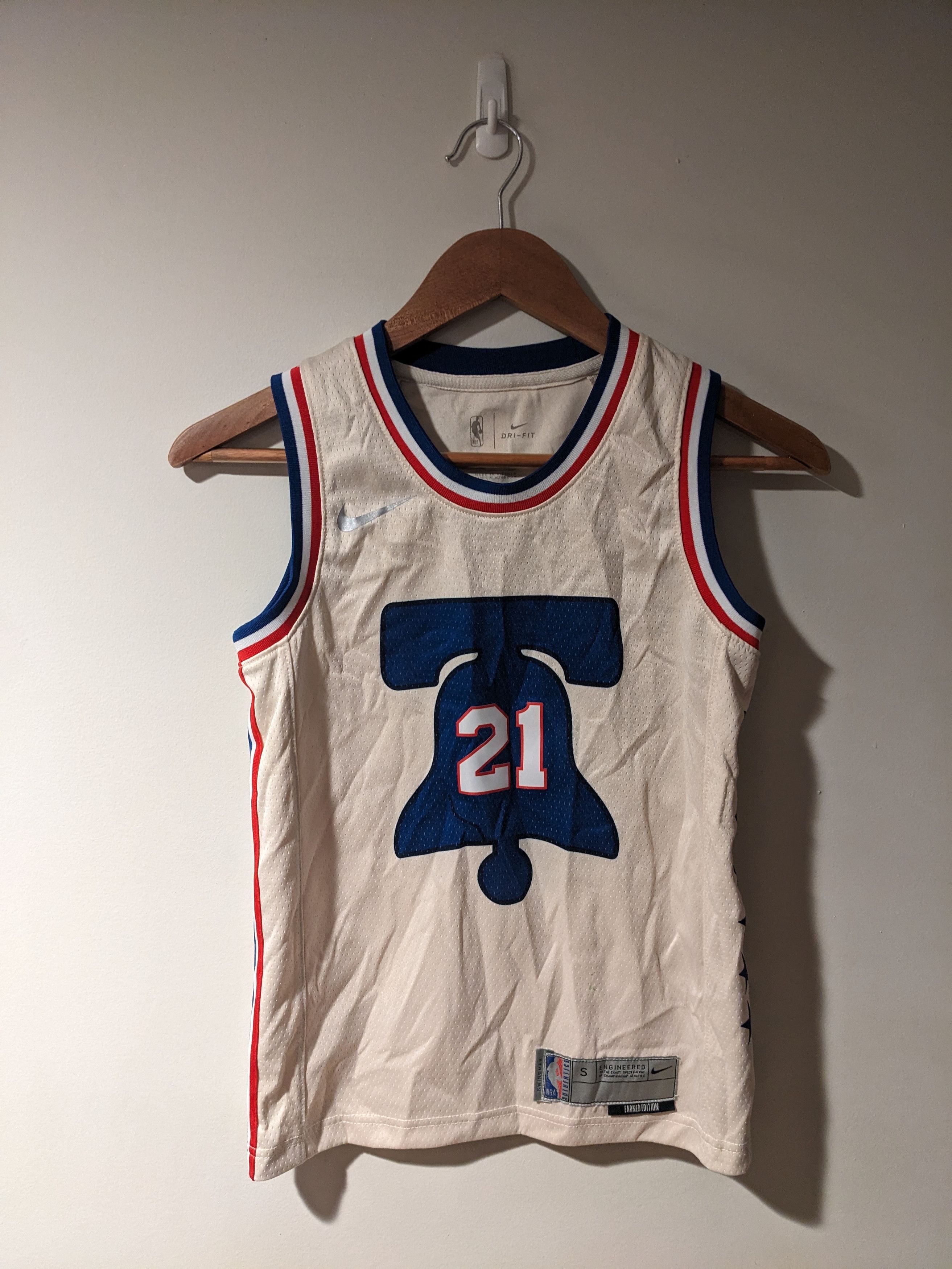 NBA × Nike Philadelphia 76ers Joel Embiid Nike NBA Kids Small Jersey Size US S / EU 44-46 / 1 - 4 Thumbnail