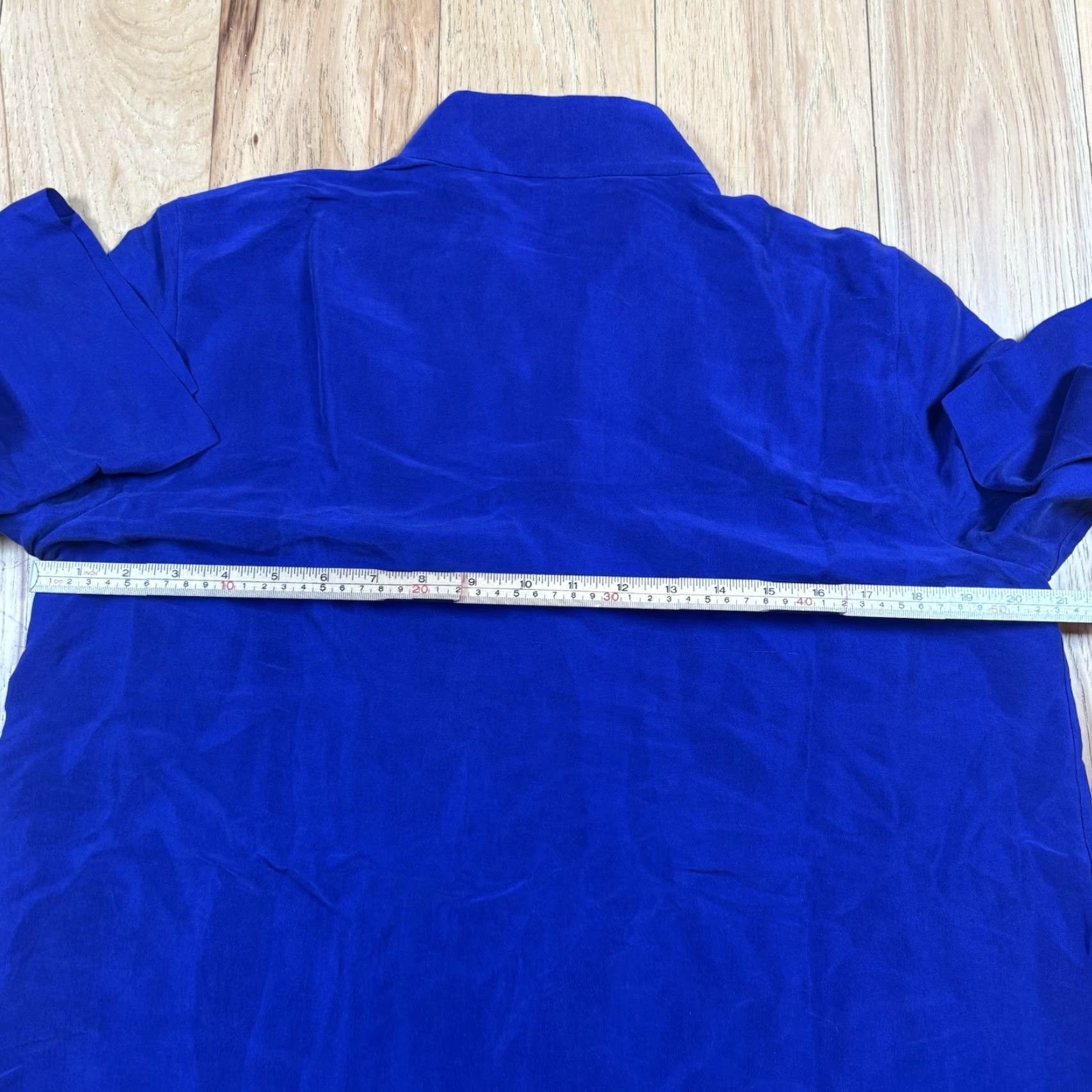 Eileen Fisher Eileen Fisher Blouse Women’s Medium Button 3/4 Sleeve Blue Top M Women Size M / US 6-8 / IT 42-44 - 4 Thumbnail