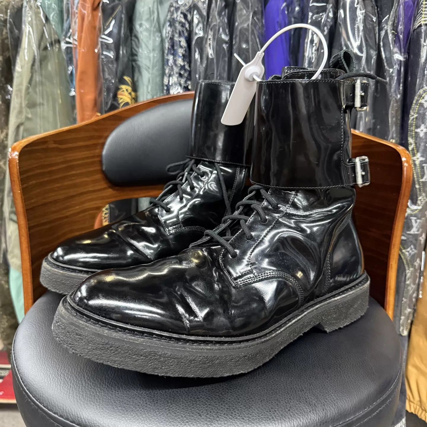 Balmain Balmain 2011 back lace leather engineer boot | Grailed