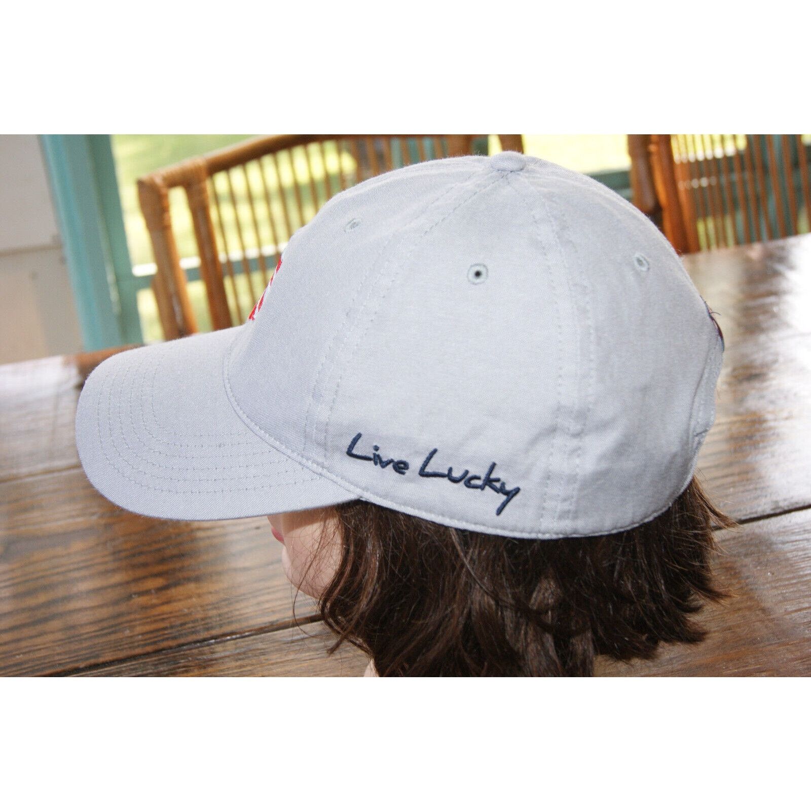 Other Black Clover Lucky Golf Hat Cap Top USA Flag Cap Strapback Size ONE SIZE - 5 Thumbnail