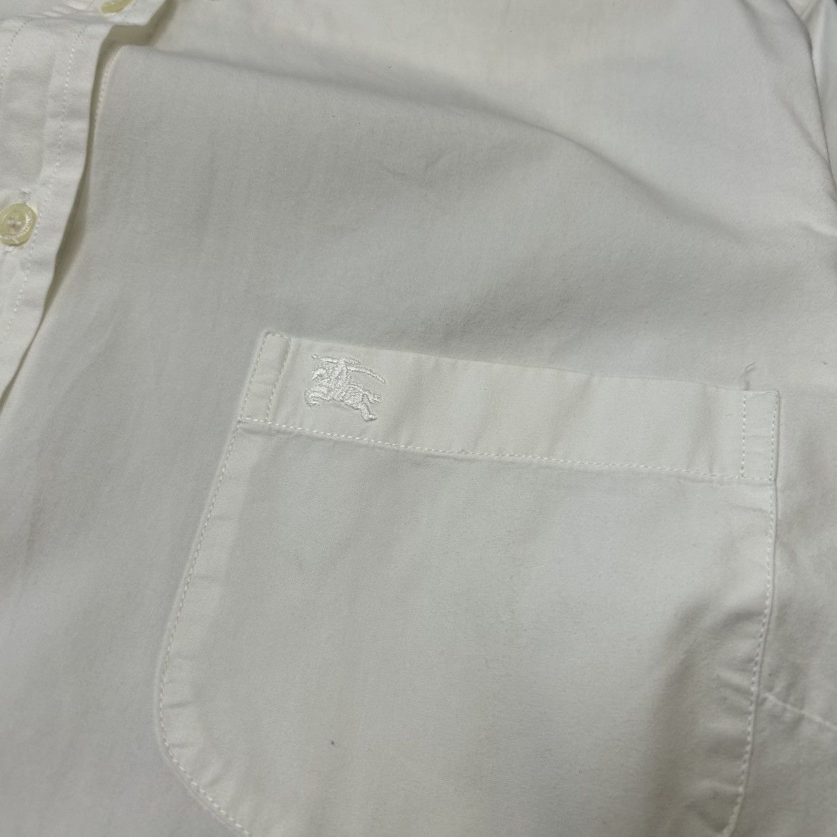 Burberry Luxury Burberry Small Logo Button Basic designer shirt Size L / US 10 / IT 46 - 6 Thumbnail