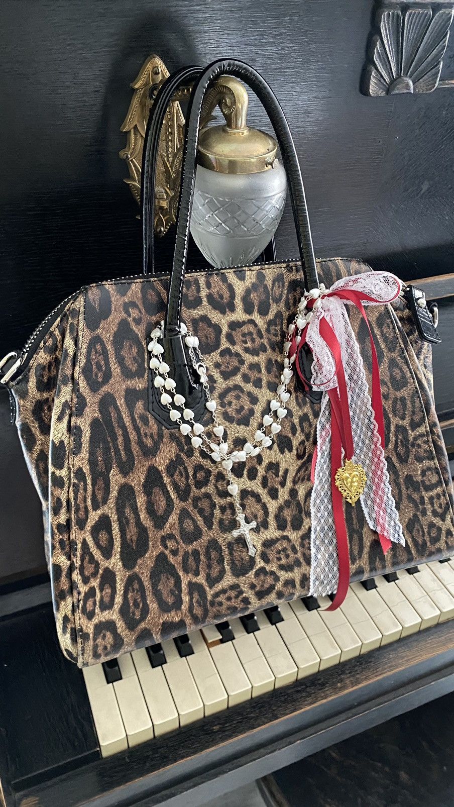 Vintage Leopard vintage tote bag Size ONE SIZE - 8 Thumbnail