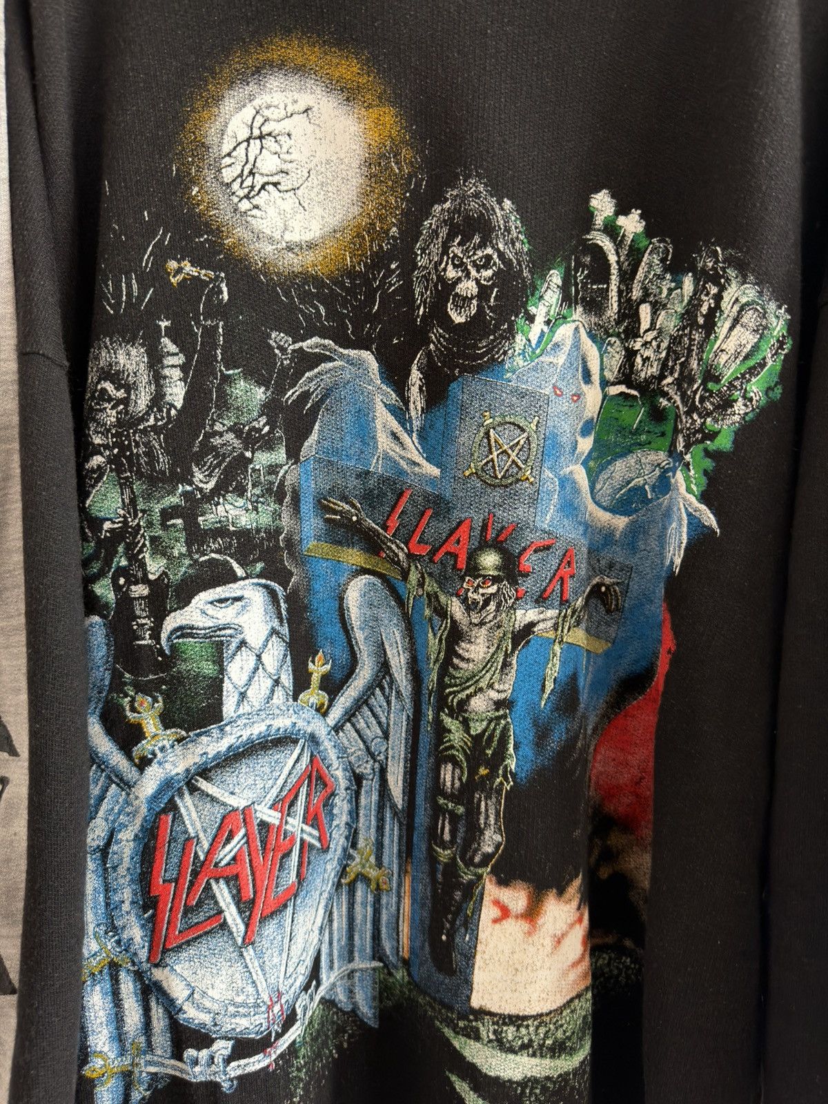 Slayer *RARE* 90s SLAYER METAL EMPIRE HOODIE EUROPE CROSS DEATH Size US L / EU 52-54 / 3 - 3 Thumbnail