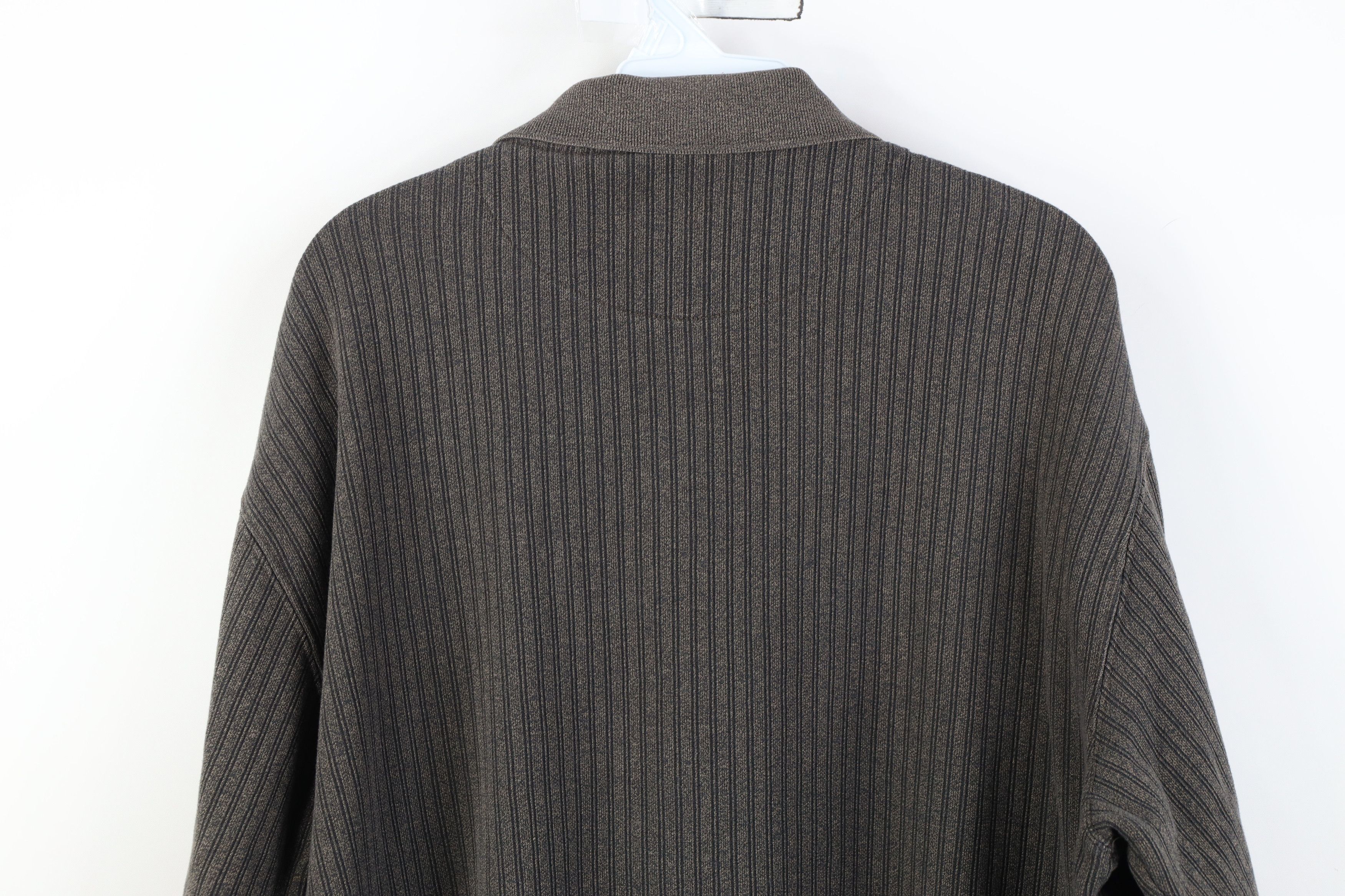 Vintage Vintage 90s Streetwear Knit Long Sleeve Rugby Polo Shirt Size US XL / EU 56 / 4 - 10 Thumbnail