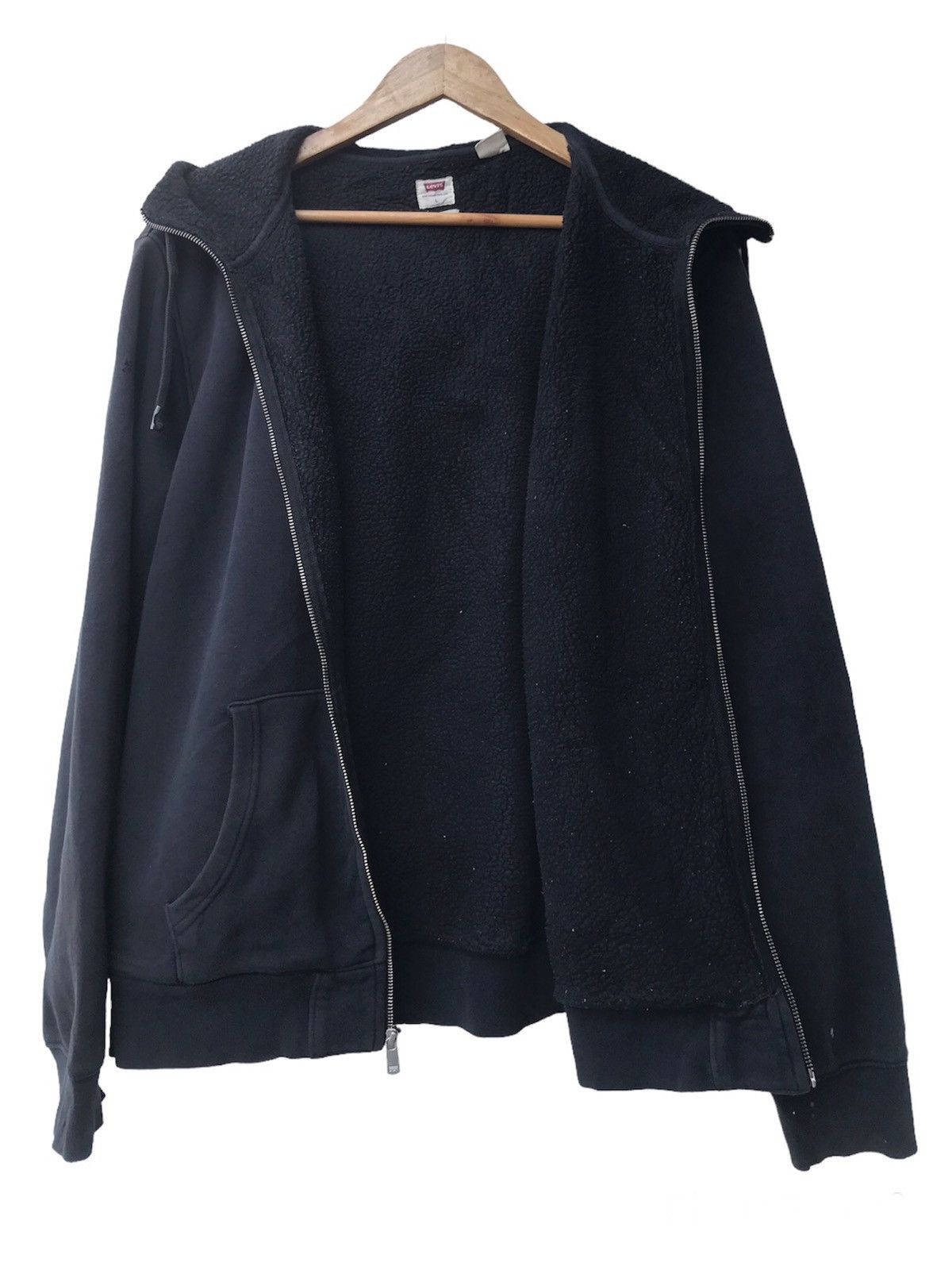 Levi's × Vintage Vintage Levi’s Fleece Lined Zipped Up Hoodie Size US L / EU 52-54 / 3 - 3 Thumbnail