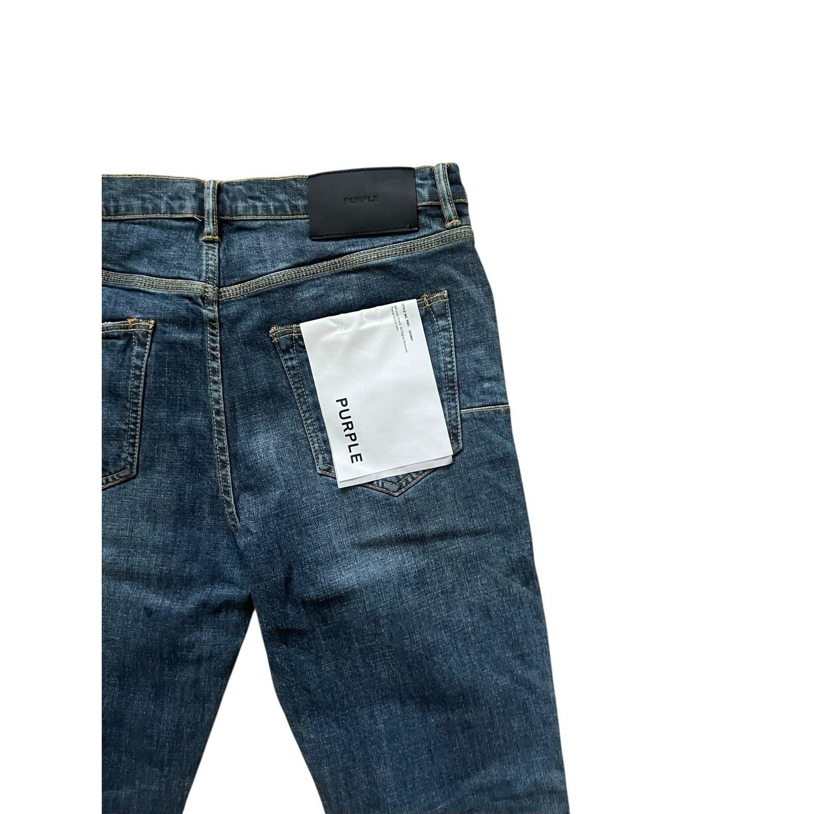 Purple Brand Purple Brand Jeans Mens D-Skinny Slim Blue P001 Size 33/32 Size US 33 - 6 Thumbnail