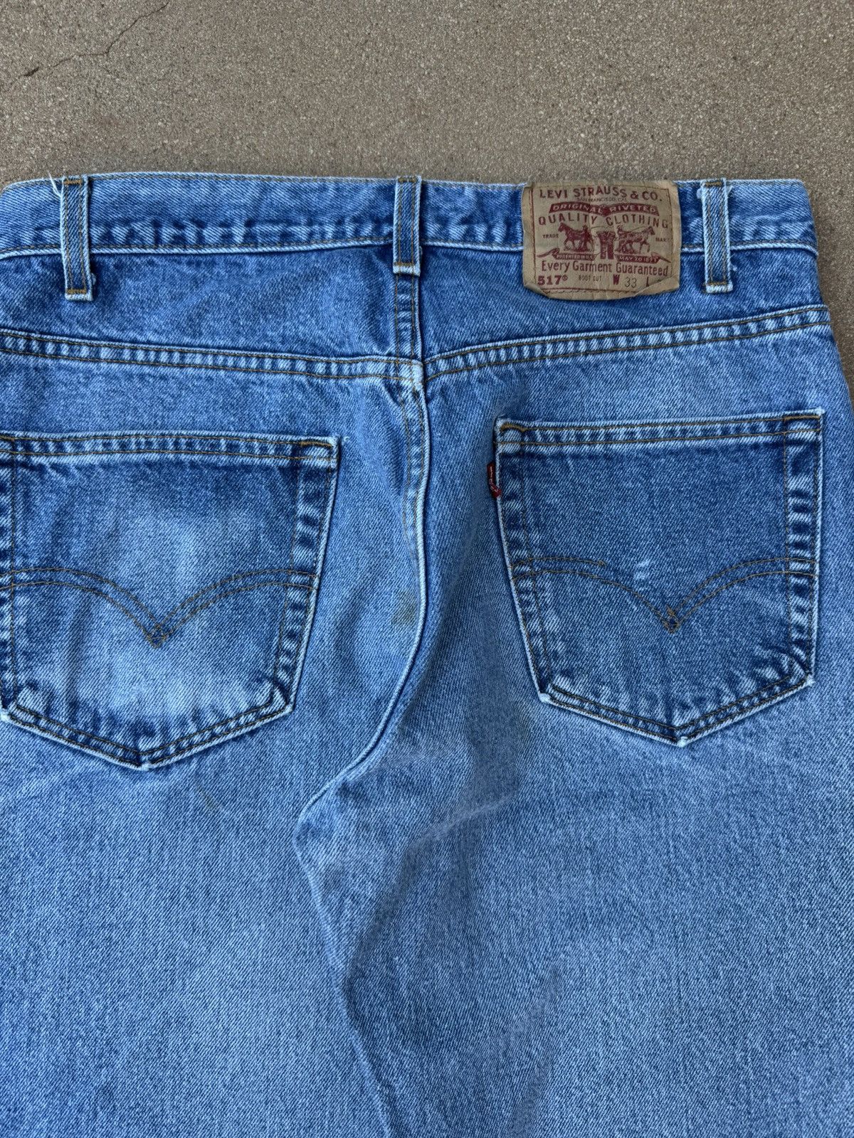 Levi's Vtg 90’s Levi’s 517 Red Tab Bootcut Flare Denim Jeans 32x30 Size US 32 / EU 48 - 7 Thumbnail