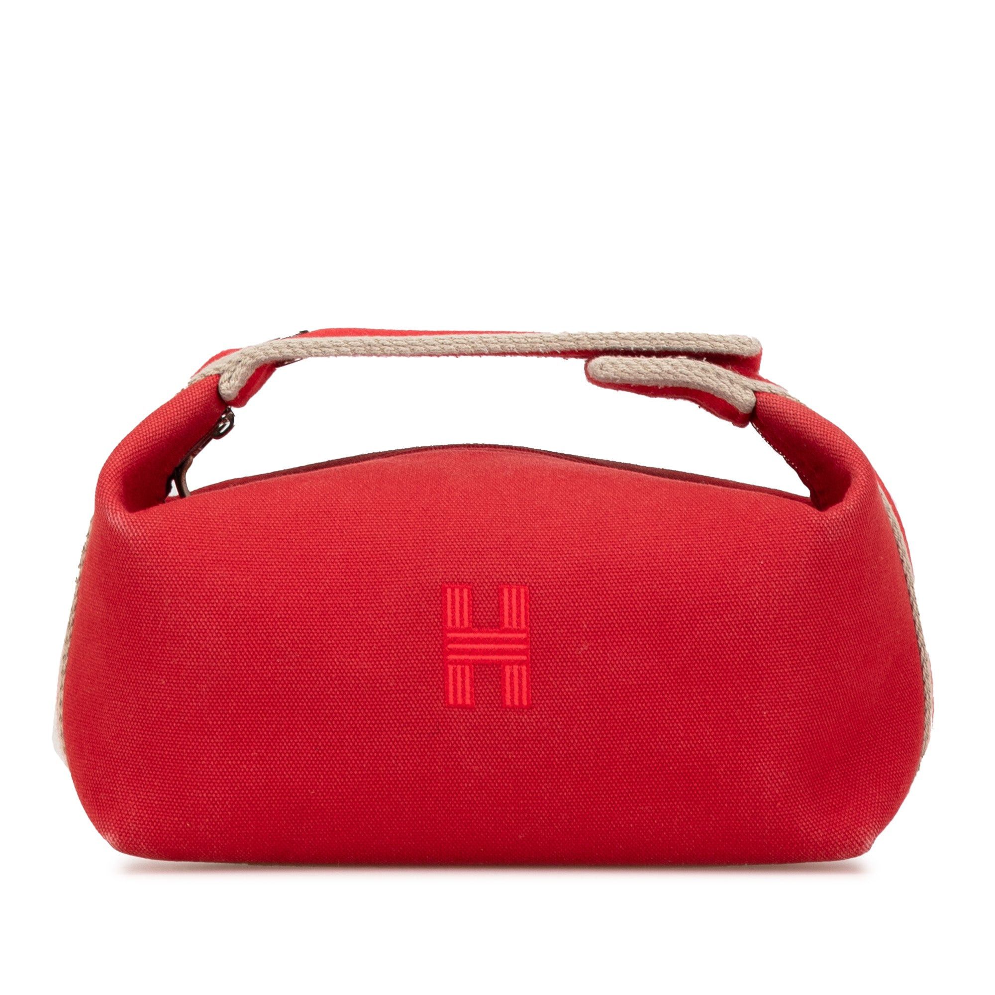 Hermes Hermès Small Toile Bride A Brac Red Size ONE SIZE - 1 Thumbnail