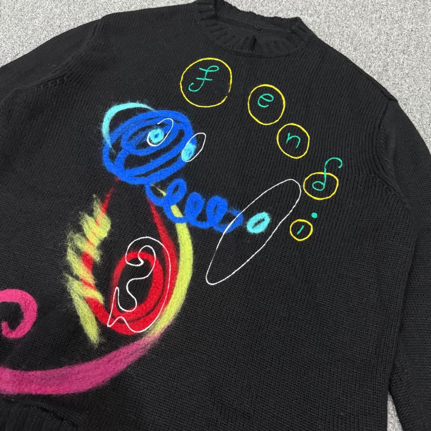 Fendi Fendi x Noel Fielding Printed Crew Knit 50 99 New Size US M / EU 48-50 / 2 - 3 Thumbnail