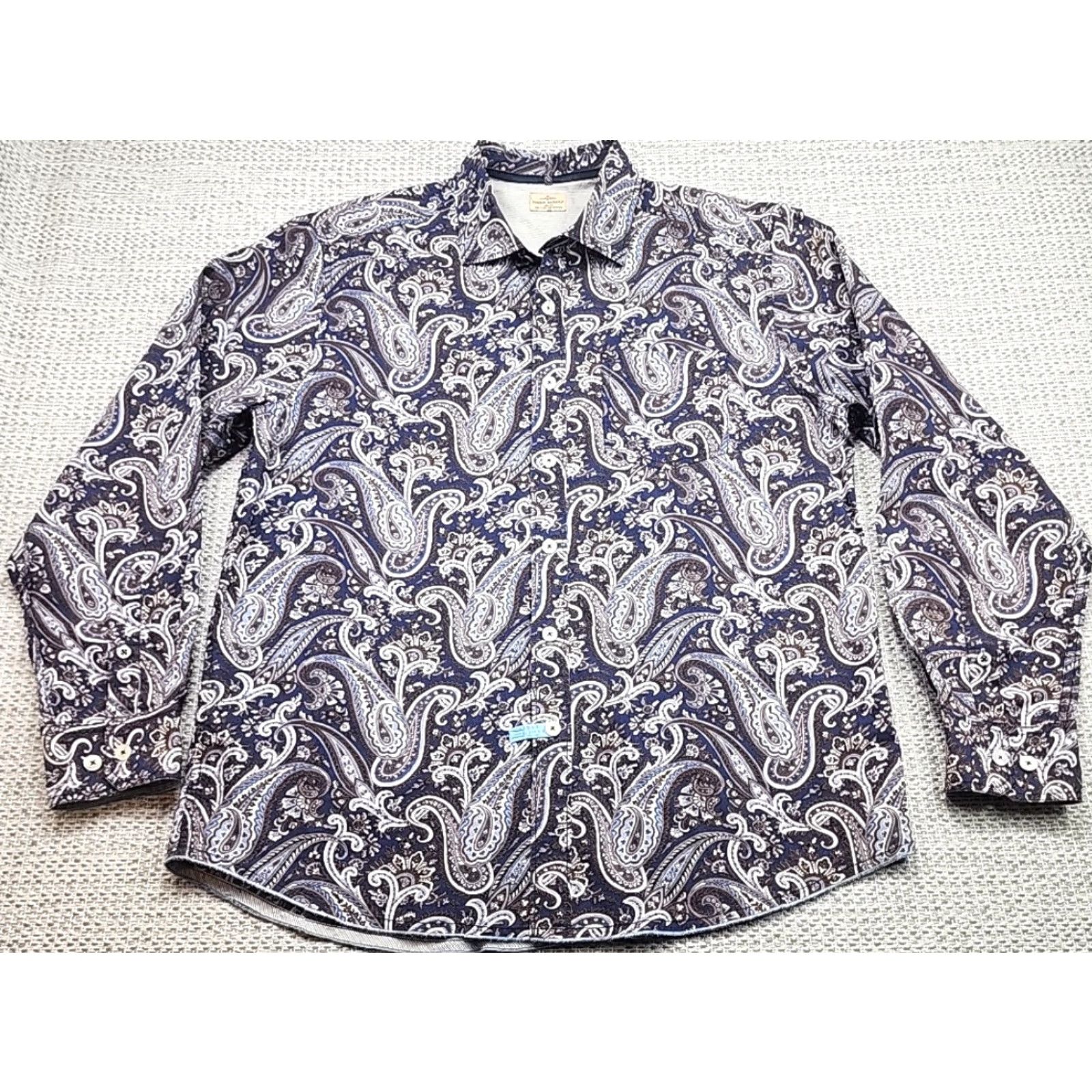 Tommy Bahama Tommy Bahama Shirt Mens Large Paisley Button Up Shirt Casual Beach Deco Size US L / EU 52-54 / 3 - 2 Thumbnail