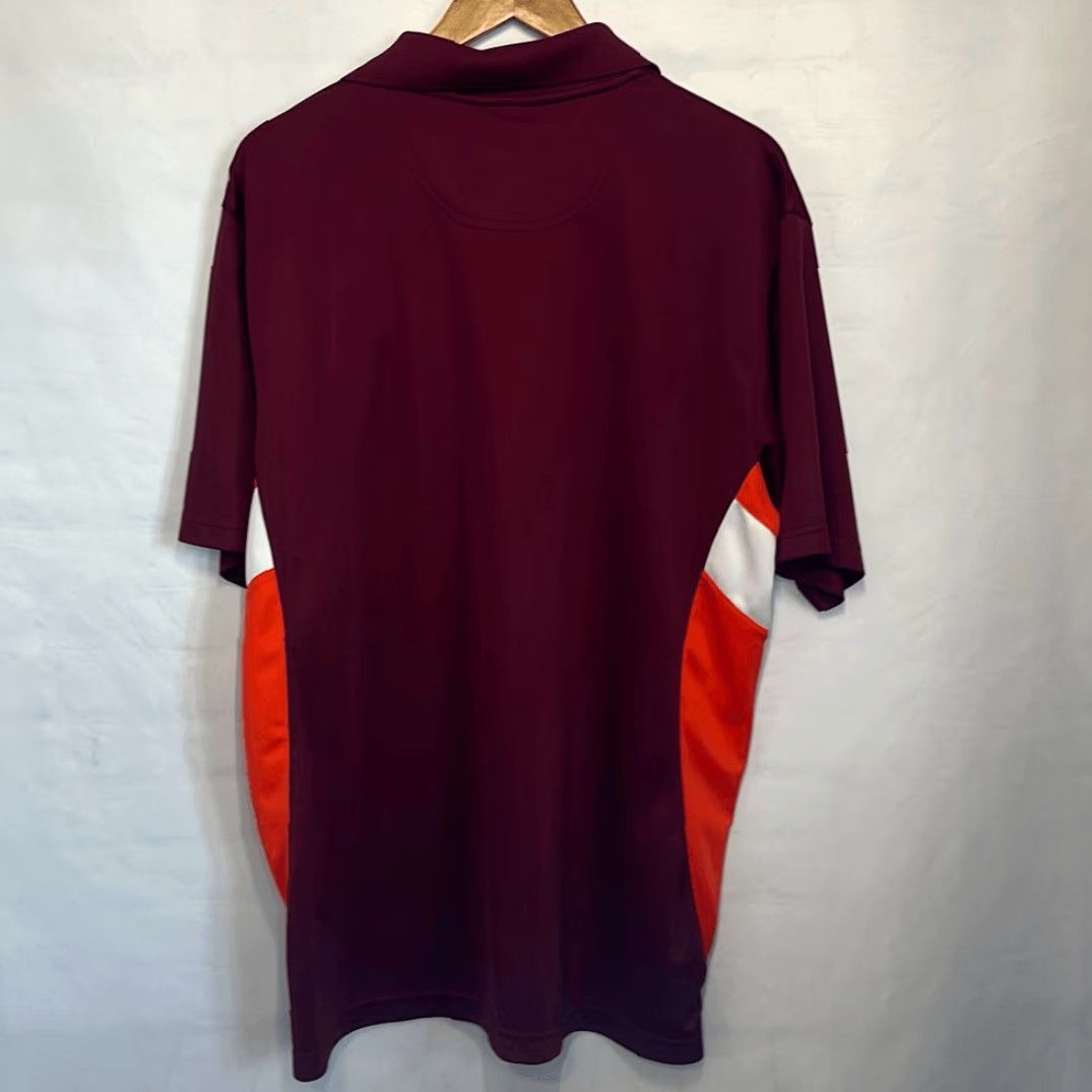 NCAA VIRGINIA TECH Mens NCAA Burgundy Orange Golf Polo XL Hokies Polo Shirt Multicolor Men’s XL Size US XL / EU 56 / 4 - 3 Thumbnail