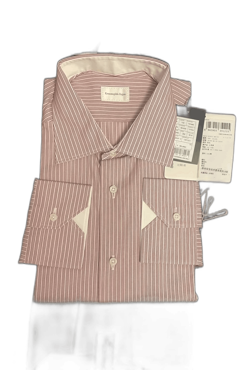 Ermenegildo Zegna Ermenegildo Zegna Long Sleeve Shirt Size US L / EU 52-54 / 3 - 1 Thumbnail