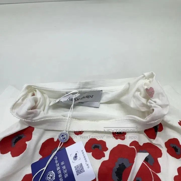Saint Laurent Paris Saint Laurent Casual Floral Print Short Sleeve T-Shirt. Size US S / EU 44-46 / 1 - 5 Thumbnail