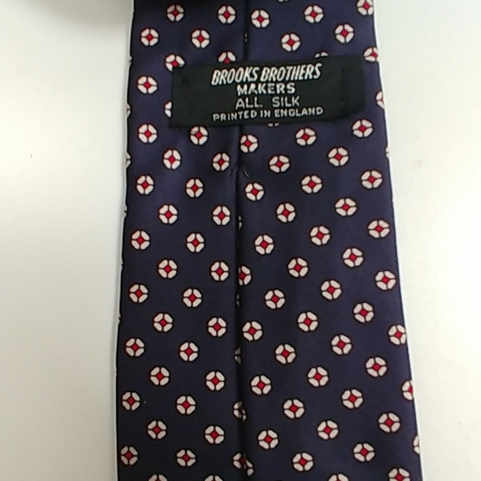 Brooks Brothers Mens Necktie Brooks Brothers Silk Red/White/Blue Size ONE SIZE - 2 Thumbnail