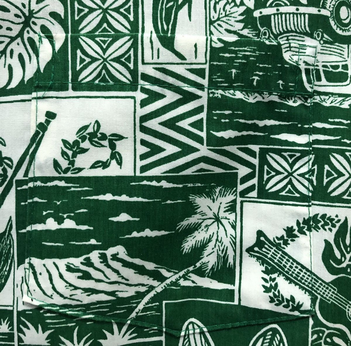 Other Vintage Royal Creations Hawaiian Shirt Green/White Tropical Size US S / EU 44-46 / 1 - 4 Thumbnail