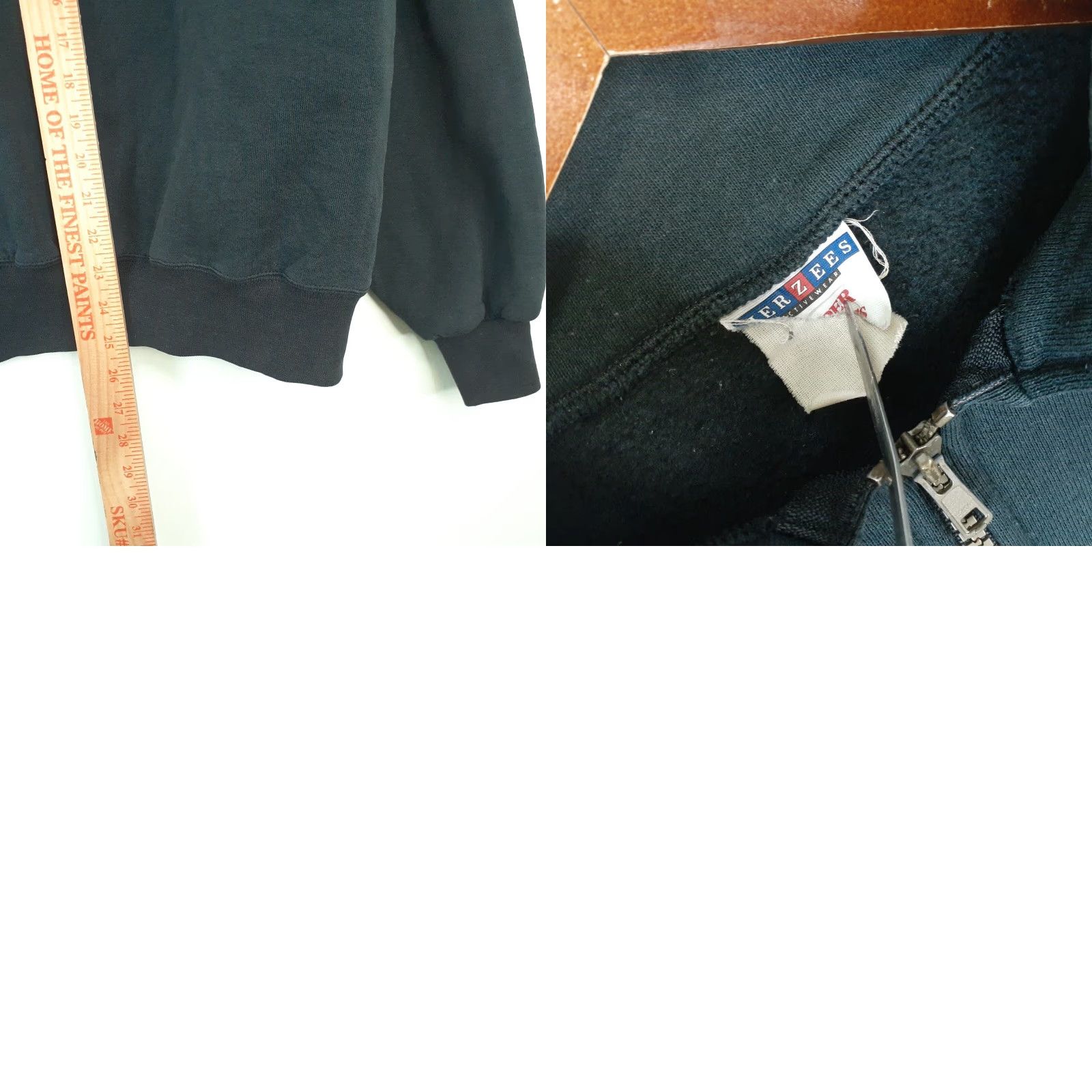 Jerzees VINTAGE Atlantic City 1/4 Zip Long Sleeve Sweatshirt Fits Medium Faded Black Jerzees Unisex Adults Sweatshirt 1/4 Zip City Pullover Casual Size US M / EU 48-50 / 2 - 8 Thumbnail