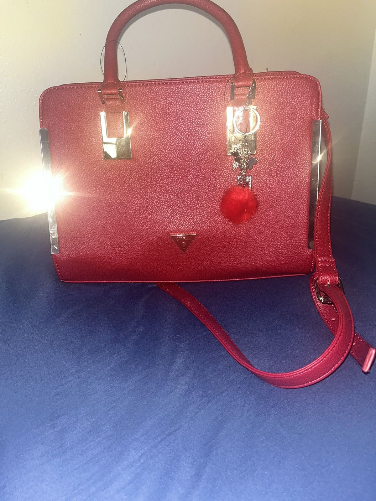 Coach × Gucci × Guess Red Guess Handle Bag w Shoulder Strap Size ONE SIZE - 7 Thumbnail