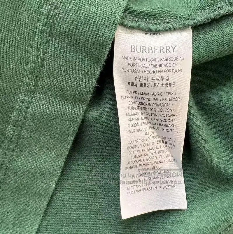 Burberry Burberry Green Cotton Short Sleeve T. Size US XS / EU 42 / 0 - 5 Thumbnail
