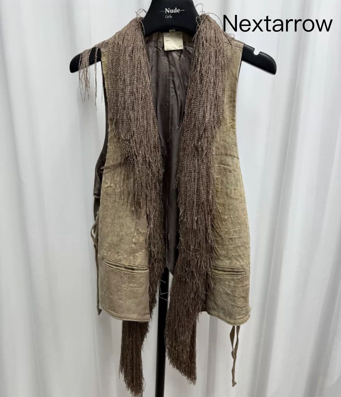 Ann Demeulemeester Ann Demeulemeester Hairy Erosion Cat Beard Vest Size US S / EU 44-46 / 1 - 1 Thumbnail