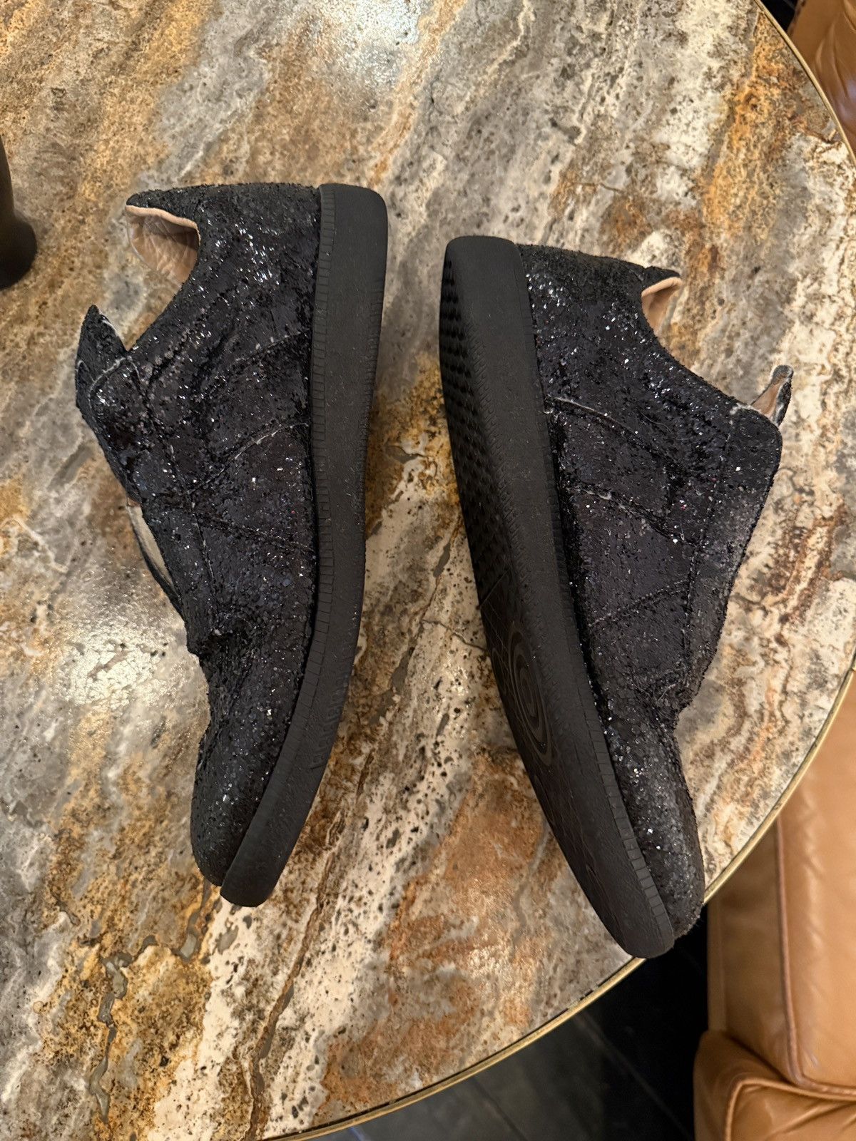 Maison Margiela Maison Martin Margiela Replica Glitter low top sz 44 /US10.5 Size US 10.5 / EU 43-44 - 2 Thumbnail