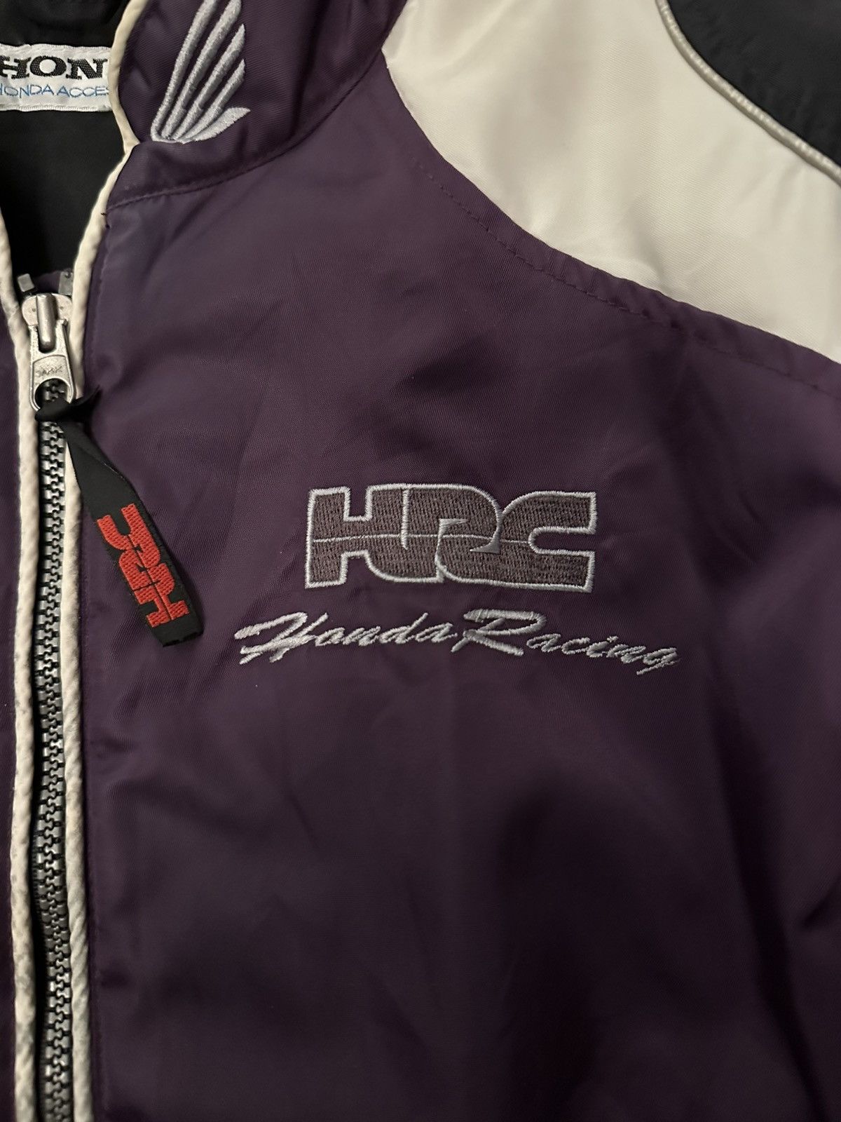 Other Vintage Honda Racing Jacket S Purple Nylon Bomber Jacket Vtg Size US S / EU 44-46 / 1 - 4 Thumbnail