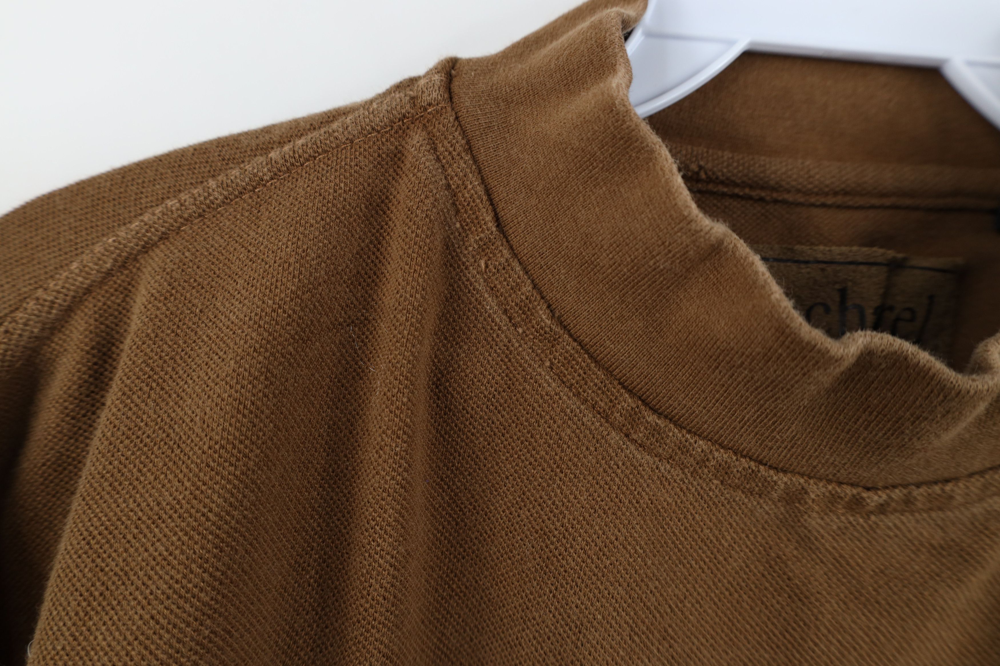 Vintage Vintage 90s Streetwear Mock Neck Long Sleeve T-Shirt Brown Size US L / EU 52-54 / 3 - 7 Thumbnail