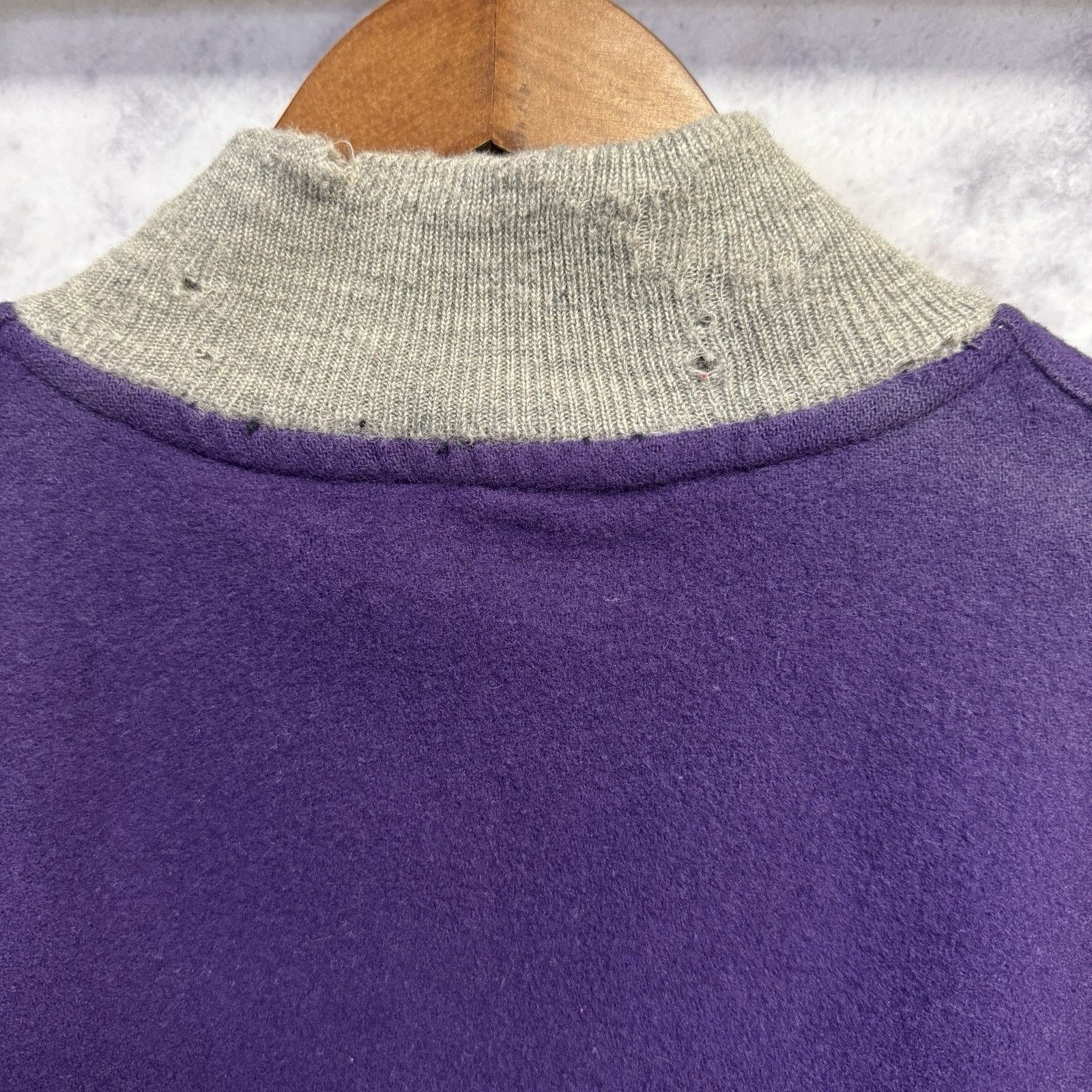 Holloway Vintage Holloway Letterman Jacket Mens 44 Purple Wool Bomber Size US M / EU 48-50 / 2 - 7 Thumbnail