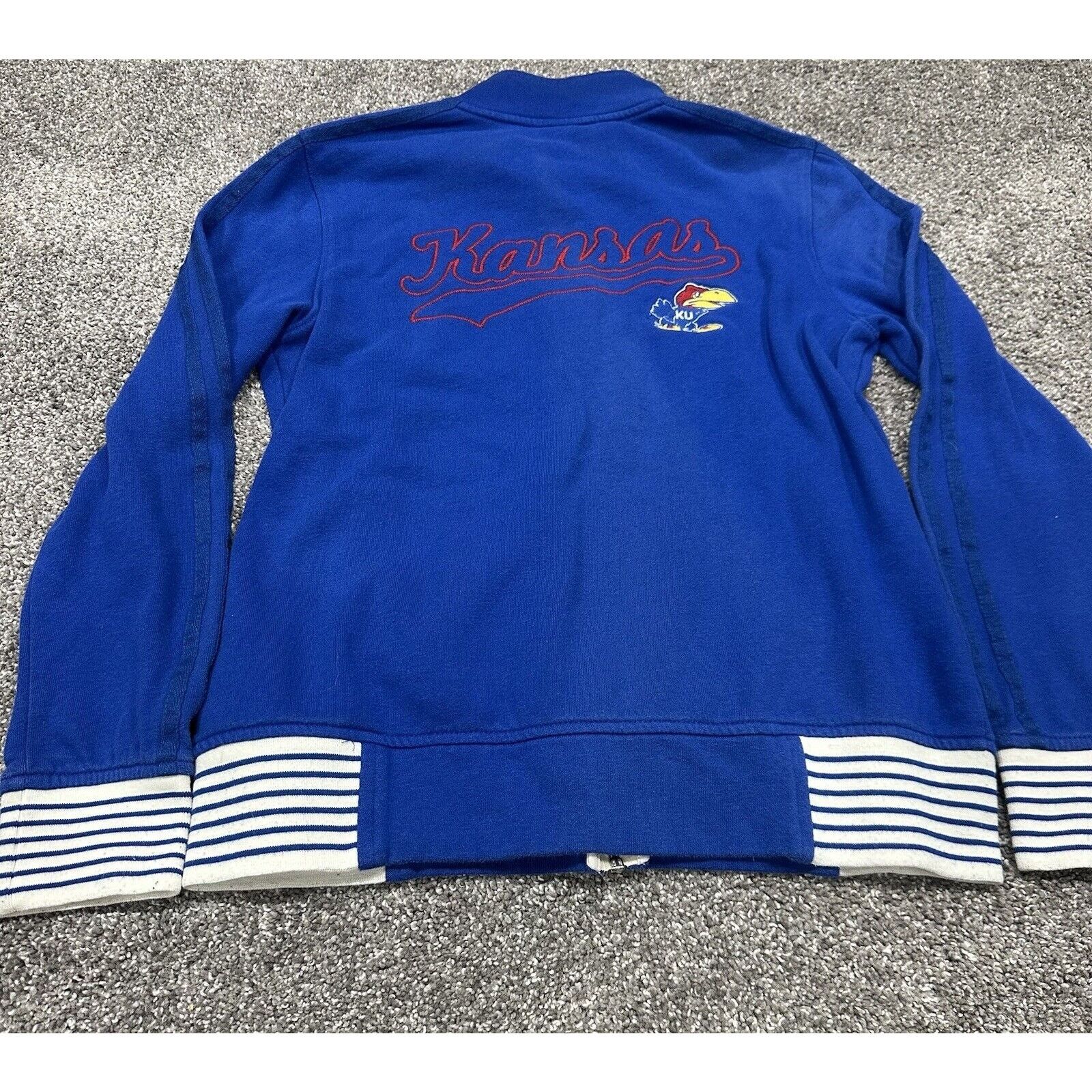 Adidas Adidas Kansas Jayhawks Fill Zip Blue Jacket Logo Size M Size M / US 6-8 / IT 42-44 - 17 Thumbnail
