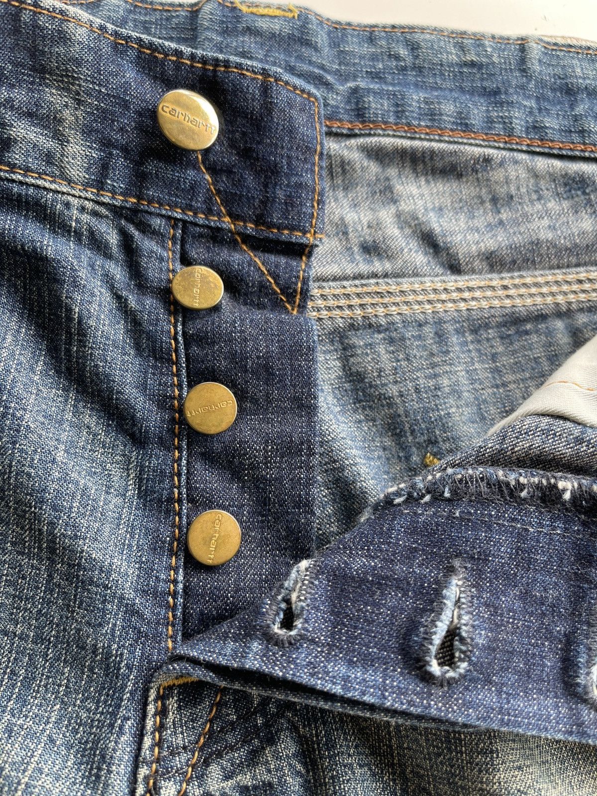 Carhartt Vintage Carhartt Distressed Selvedge Denim Size US 32 / EU 48 - 14 Thumbnail