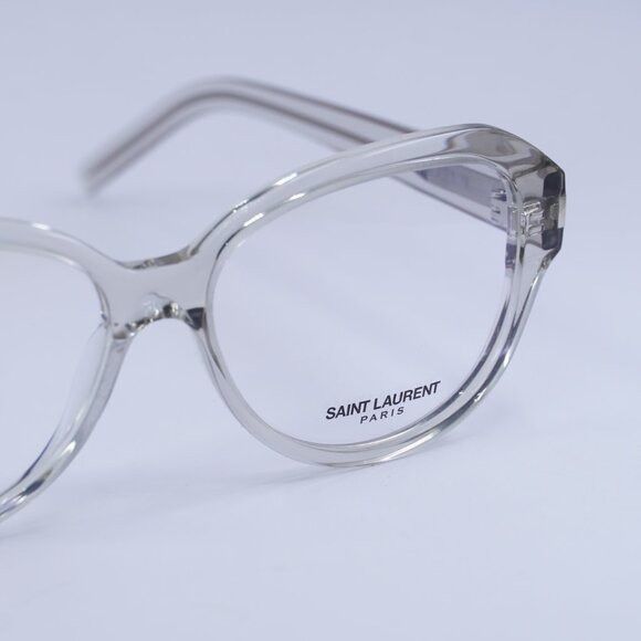 Saint Laurent Paris Saint Laurent SL411 004 Eyeglasses Transparent 57mm Square Size ONE SIZE - 5 Thumbnail