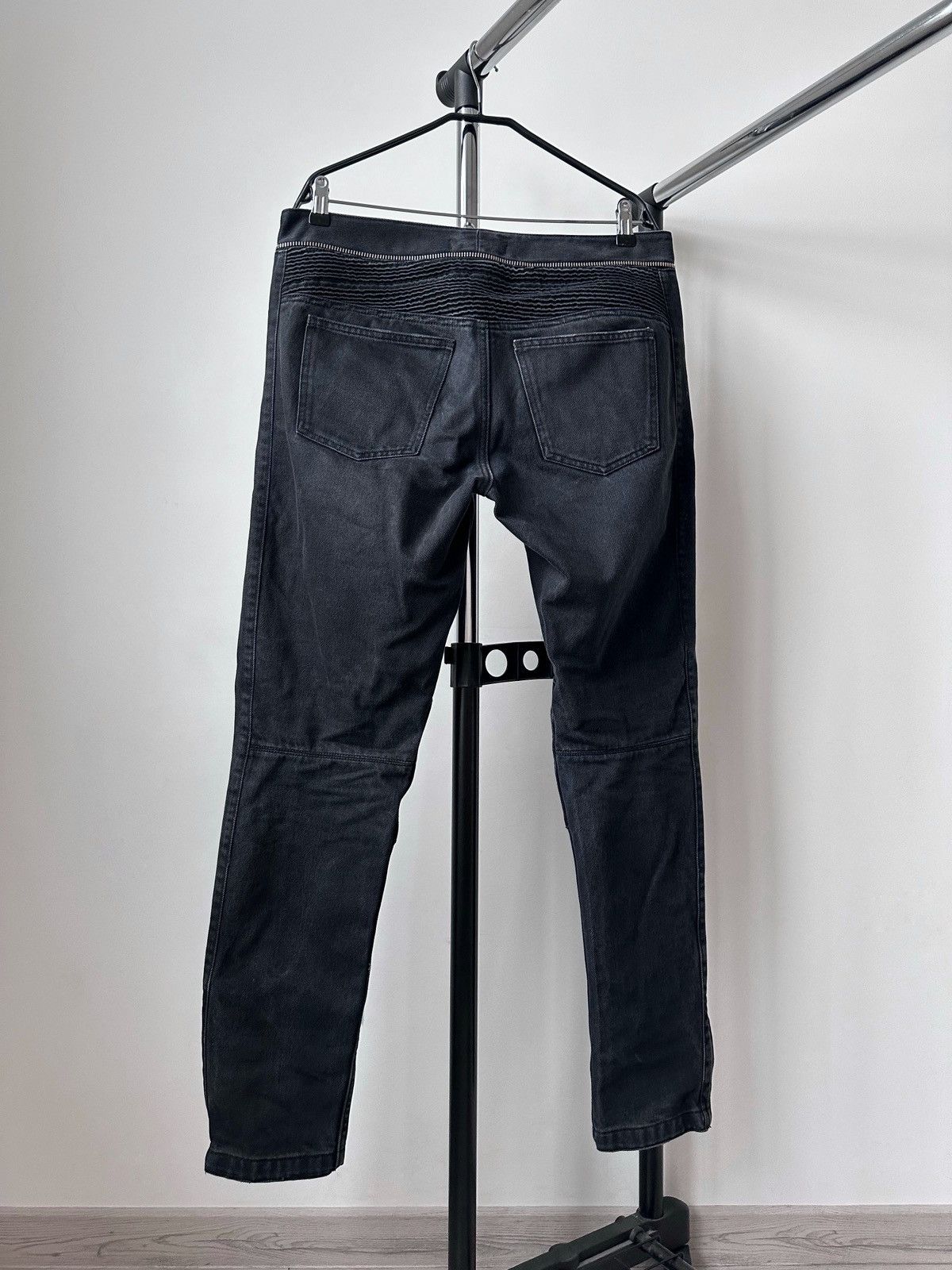 H&M × Isabel Marant FW13 Isabel Marant x H&M Black Washed Denim Biker Jeans Size US 36 / EU 52 - 11 Thumbnail