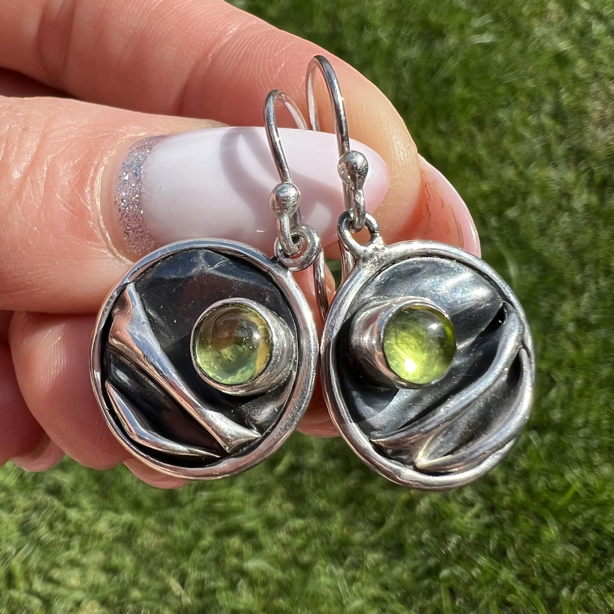 Vintage Taxco Dawn Vintage Sterling Silver 925 Earrings Hand Made Size ONE SIZE - 3 Thumbnail