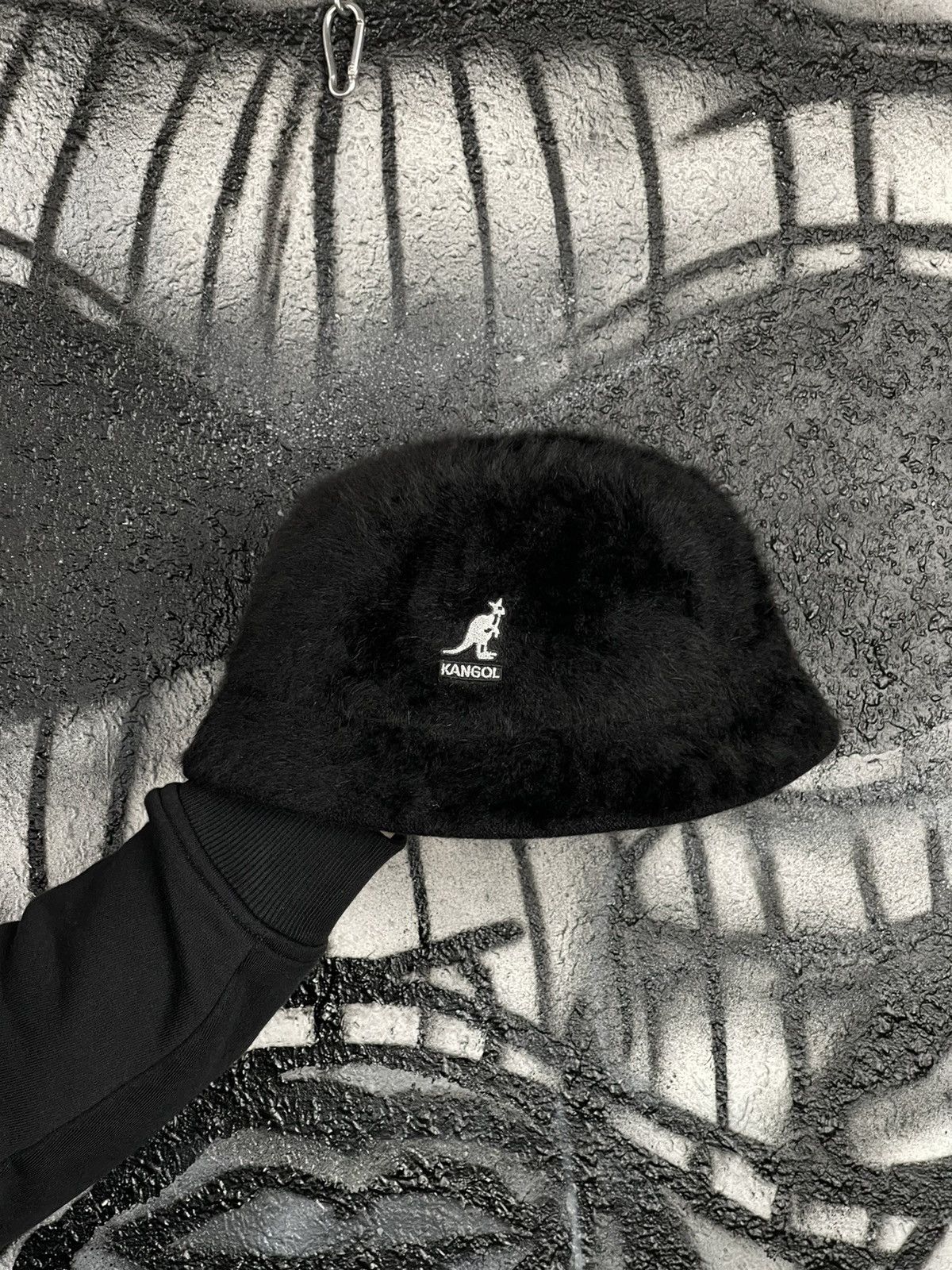 Kangol × Vintage Y2K Kangol Furgora Bik Bucket Hat Black Panama Men’s Size L Size ONE SIZE - 4 Thumbnail