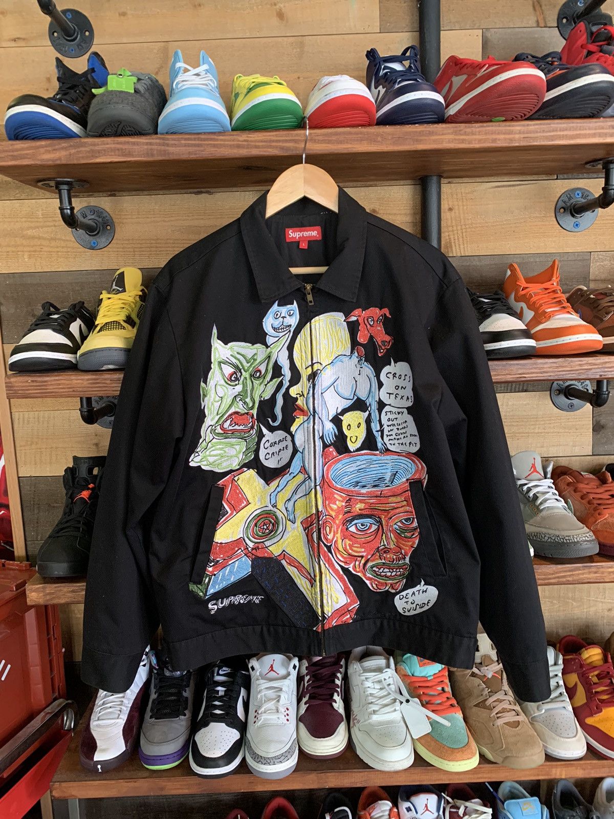 Supreme Supreme Daniel Johnston embroidered work jacket | Grailed