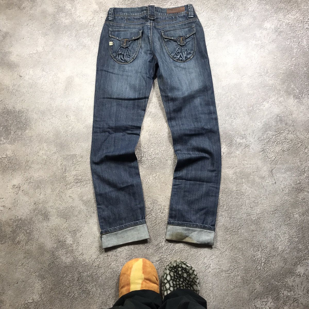 Japanese Brand vintage Faded Jeans japan distressed denim spring pants 90s Size 28" / US 6 / IT 42 - 4 Thumbnail